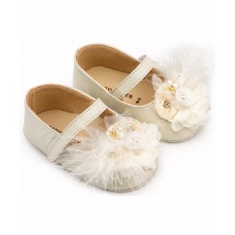  Babywalker Παπούτσι Βαπτιστικό Αγκαλιάς MI1663 Εκρού